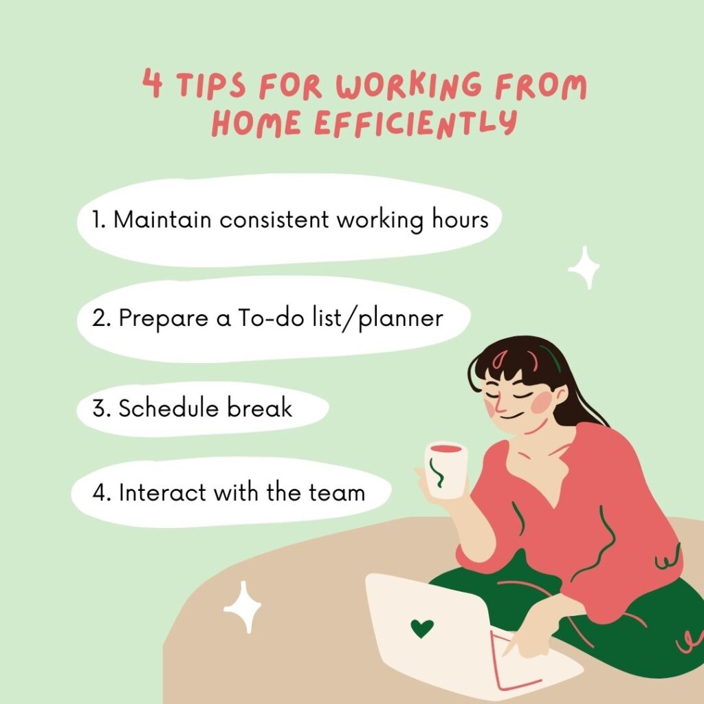 4 Tips for working from home efficiently